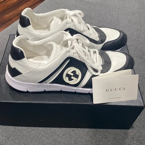 Shoes | Gucci Men White Shoes Worn Only A Couple Of Times  display picture 3
